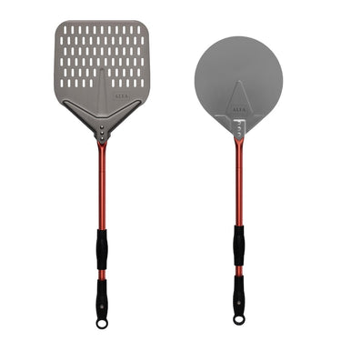 Alfa 24-Inch 2-Piece Pizza Peel Set - Red - AC-2PSET24RD